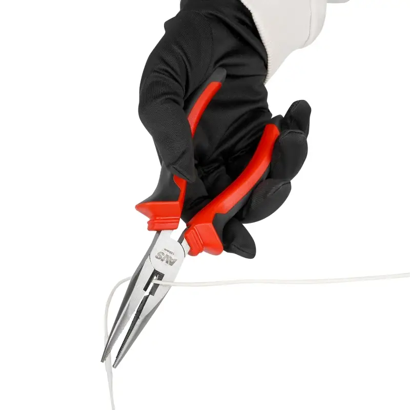 Длинногубцы прямые 160 мм AVS DLG0160-S