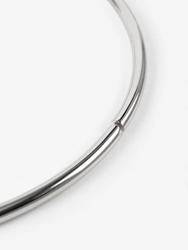 Ручки для сумки &laquo;Круг&raquo;, металлические, d=15 см, 2 шт., цвет серебряный