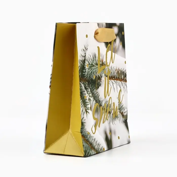 Пакет подарочный новогодний ламинированный «Зимний лес», S 5.5 см х 15 см х 12 см Пакет подарочный новогодний ламинированный «Зимний лес», S 5.5 см х 15 см х 12 см