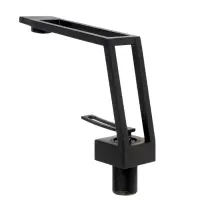 Смеситель для раковины ZEIN Z3884, однорычажный, интерьерный, высота 15 см, латунь, черный