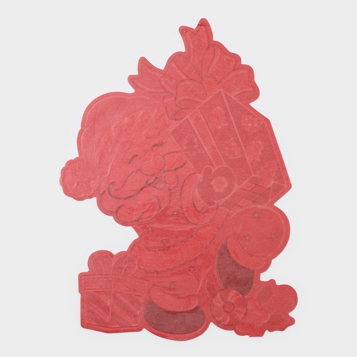 Декоративная наклейка Декоративная наклейка "Дедушка мороз с подарками" 44х32 см