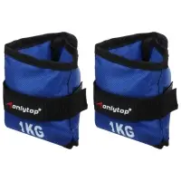 Утяжелители ONLYTOP, 2 шт. &times; 1 кг, цвет синий