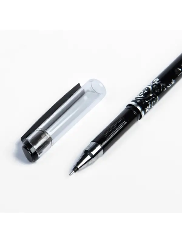 Стираемая ручка, гелевая, чёрный стержень, узел 0.5 мм