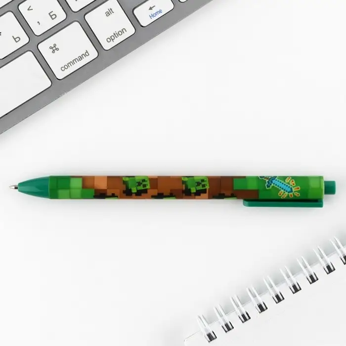 Ручка шариковая автоматическая матовая «Пиксели», 0,7 мм Ручка шариковая автоматическая матовая «Пиксели», 0,7 мм