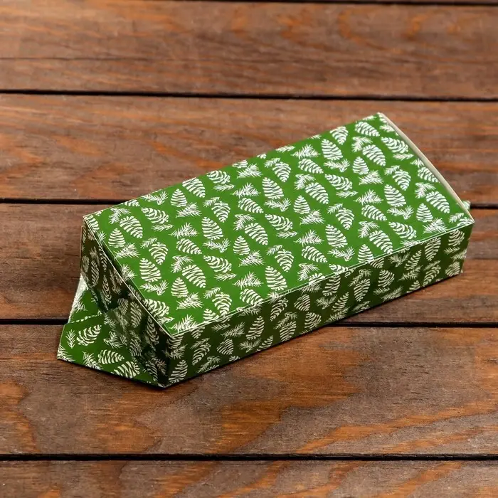 Подарочная коробка «Конфета Снегири» новогодняя упаковка, 10×20×4.3 см Подарочная коробка «Конфета Снегири» новогодняя упаковка, 10×20×4.3 см