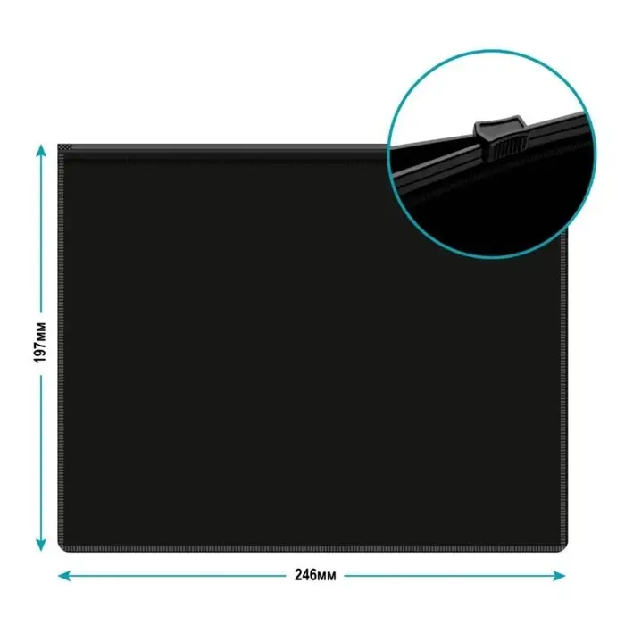 Папка-конверт на ZIP-молнии A5, 150 мкм, Calligrata, непрозрачная, чёрная Папка-конверт на ZIP-молнии A5, 150 мкм, Calligrata, непрозрачная, чёрная