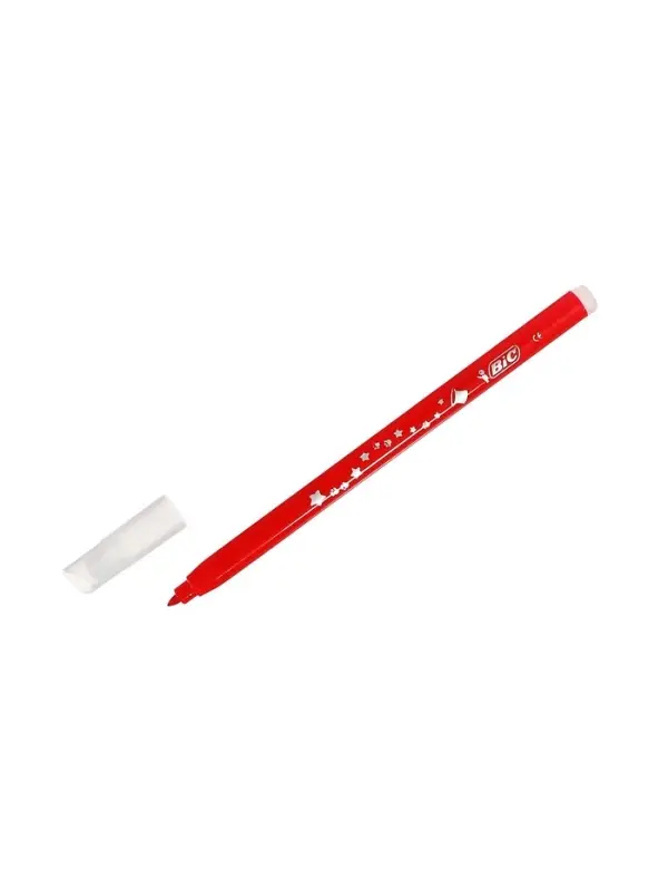 Фломастеры 10 цветов BIC Kids Magic и 2 обесцвечивающих, детские, стираемые