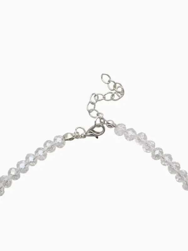 Чокер из бисера &laquo;Хрусталь&raquo;, разноцветный в серебре, 36 см + 5 см доп, цепочка