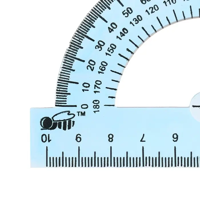 Транспортир 180°/10 см Calligrata, пластиковый, прозрачный, зелёный, МИКС Транспортир 180°/10 см Calligrata, пластиковый, прозрачный, зелёный, МИКС