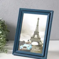 Фоторамка пластик 13х18 см "Остин" иссиня-чёрный 21,5х16,5х1,5 см