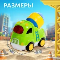 Музыкальная машинка ZABIAKA &laquo;Городские приключения: Бетономешалка&raquo;, световые и звуковые эффекты