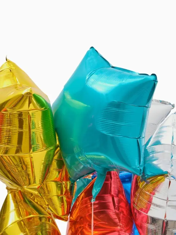 Воздушный шар фольгированный 18&laquo; Звезды&raquo;, цвет МИКС, 12 штук