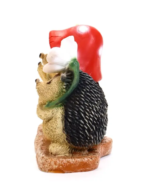 Садовая фигура из полистоуна &laquo;Три ежа&raquo;, 24&times;10.5&times;17.5 см