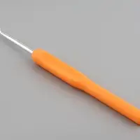 Крючок для вязания, с пластиковой ручкой, d=3.5 мм, 14 см, МИКС