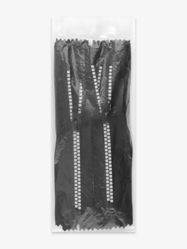 Молния &laquo;Трактор&raquo;, №8, неразъёмная, замок автомат, 18 см, чёрная, белая