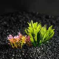 Растение искусственное аквариумное, на подставке под камень, 14&times;11&times;7 см