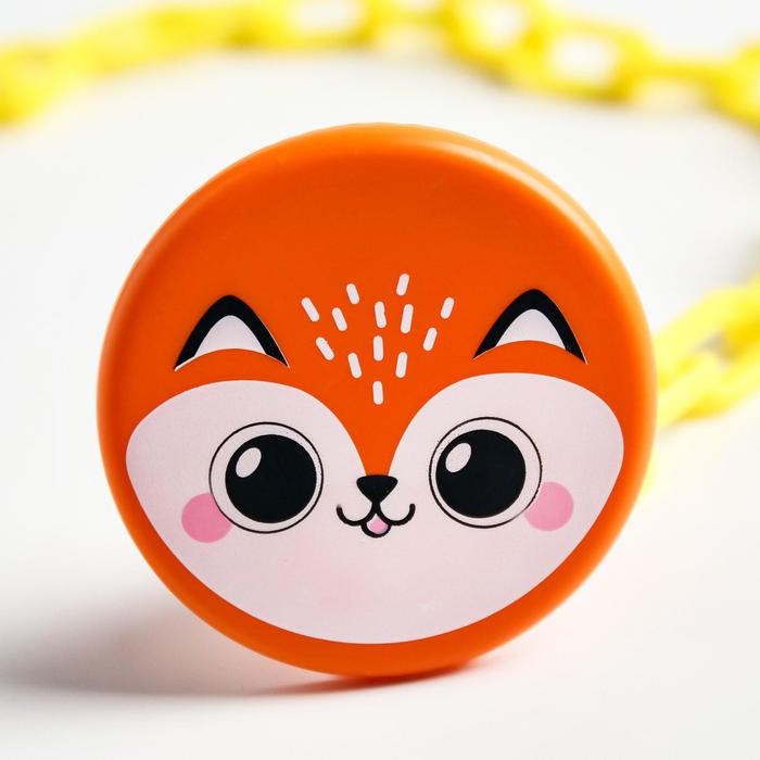 Держатель для соски - пустышки «Лисёнок», на цепочке Держатель для соски - пустышки «Лисёнок», на цепочке