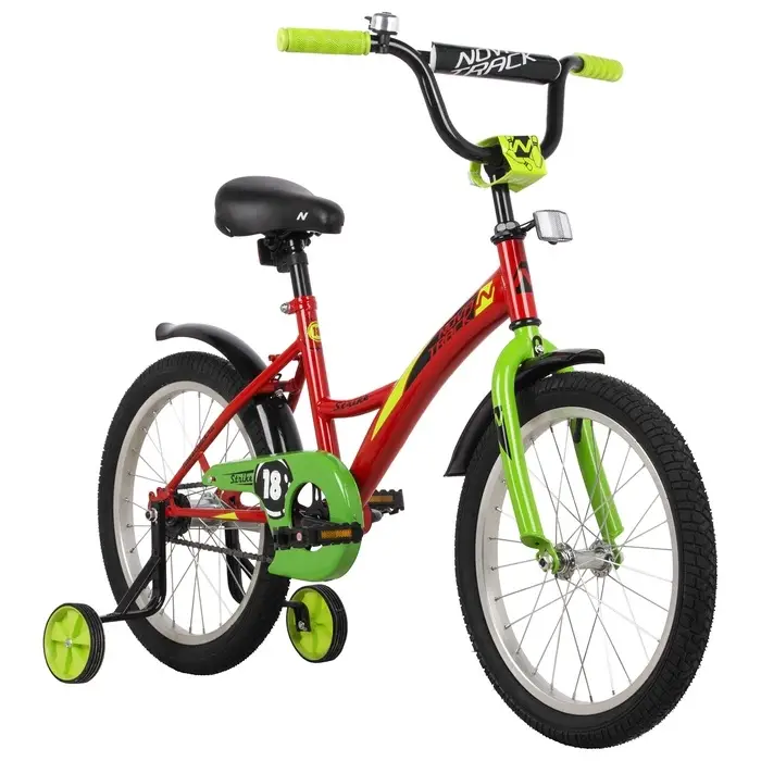 Велосипед детский Novatrack STRIKE, диаметр колёс 18", со съёмными колёсами, красный