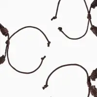 Набор браслетов &laquo;Комель&raquo;, 4 шт. кожа, коричневый, d=7.5 см