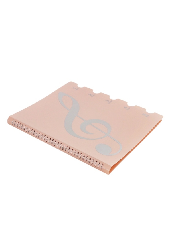 Нотная папка - 10 файлов 20 листов розовая Нотная папка - 10 файлов 20 листов розовая