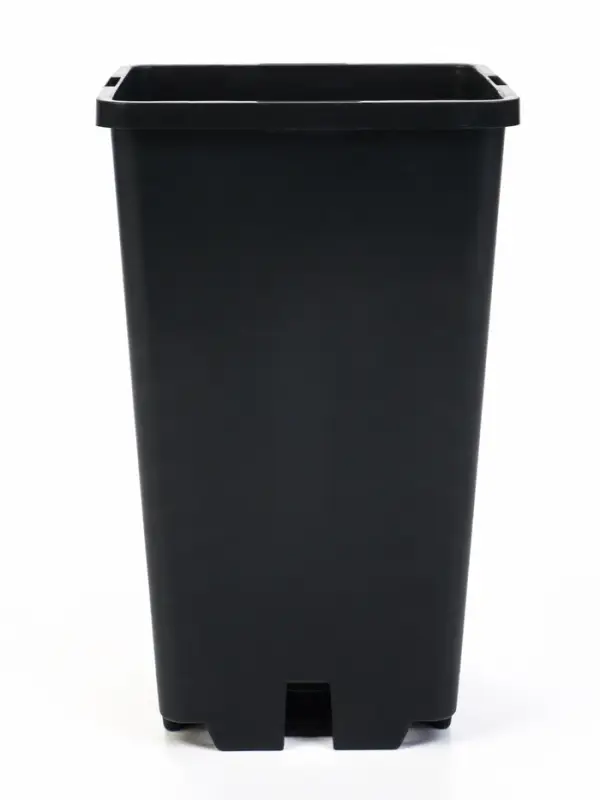 Горшок для рассады, 2 л, 12&times;12&times;17 см, пластик, чёрный