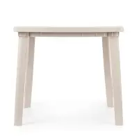 Стол квадратный, 80&times;80&times;74 см, пластиковый, бежевый