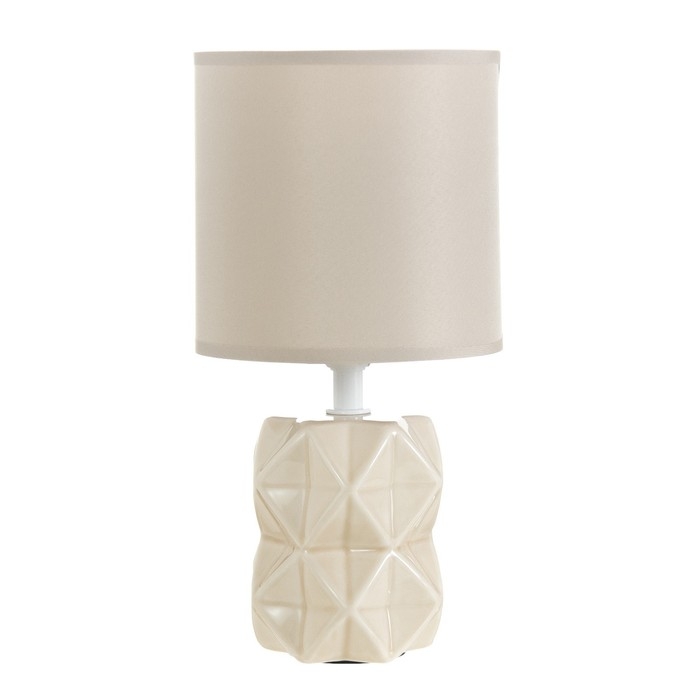 Настольная лампа Настольная лампа "Аврора" Е14 40Вт бежевый 13х13х25 см RISALUX