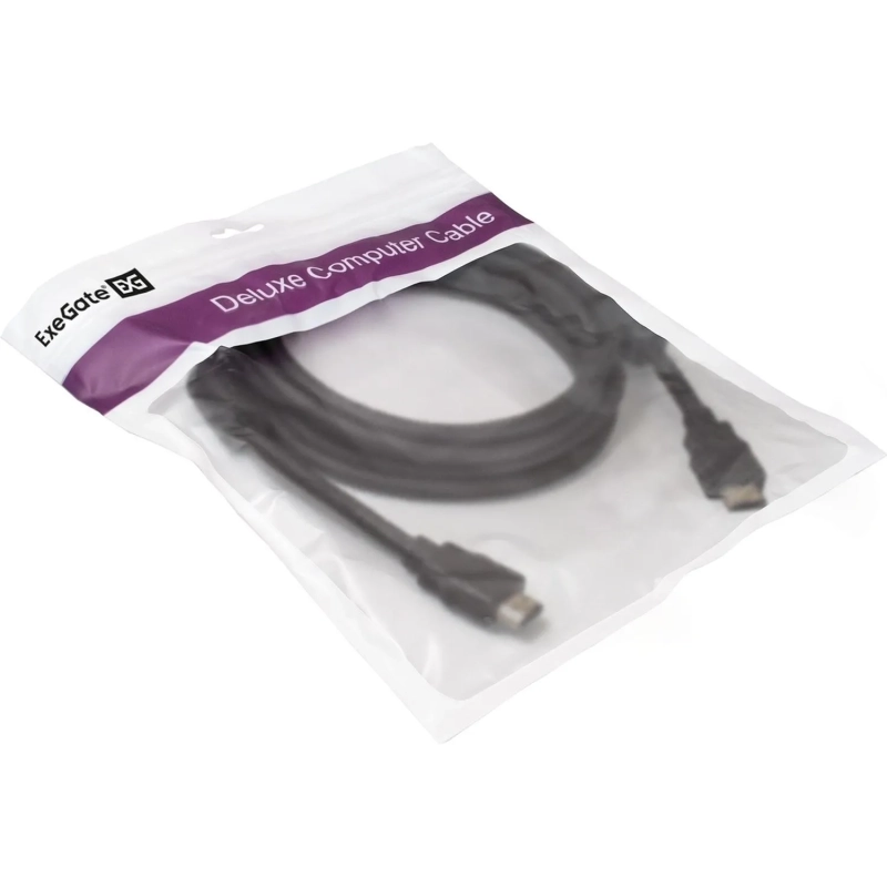 Кабель HDMI ExeGate EX-CC-HDMI2-3.0F 19M/19M, v2.0, 3м, 4K UHD, Ethernet