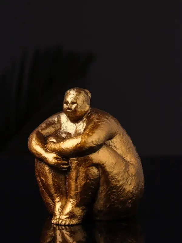 Фигура "Дама" 9х8х8 см, бронза