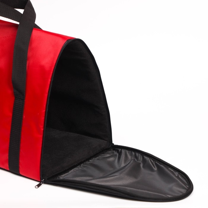 Сумка - переноска для животных  Сумка - переноска для животных "Туннель", нейлон, 41 х 25 х 29 см, красный