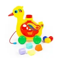 Игрушка-каталка с сортером &laquo;Уточка-несушка&raquo;