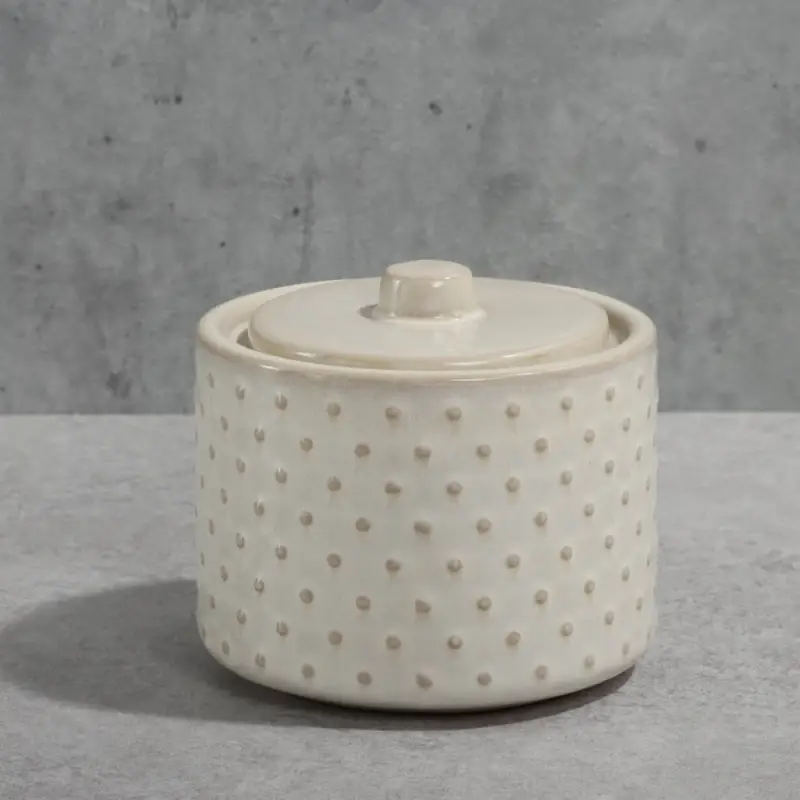 VETTA Емкость для ватных дисков и палочек "Point", керамика