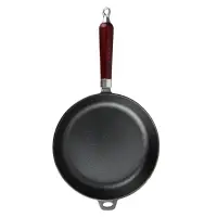 VETTA Сковорода чугун, d26х5,5см, деревянная ручка, индукция