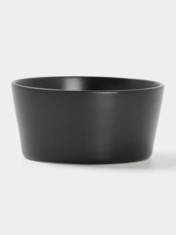 Салатник  Доляна 14,5х7 см "Гранит" черный матовый