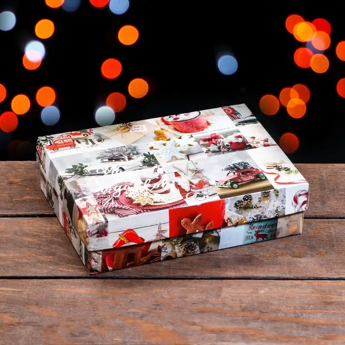 Коробка подарочная новогодняя складная, «Вперед за мечтой», 21×15×5.7 см Коробка подарочная новогодняя складная, «Вперед за мечтой», 21×15×5.7 см