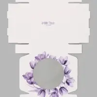 Коробка подарочная самосборная с окном &laquo;Цветы&raquo;, 11.5&times;11.5&times;3 см