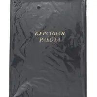 Папка &laquo;Курсовая работа&raquo; А4, бумвинил, гребешки/сутаж, (без бумаги) синяя 10КР01