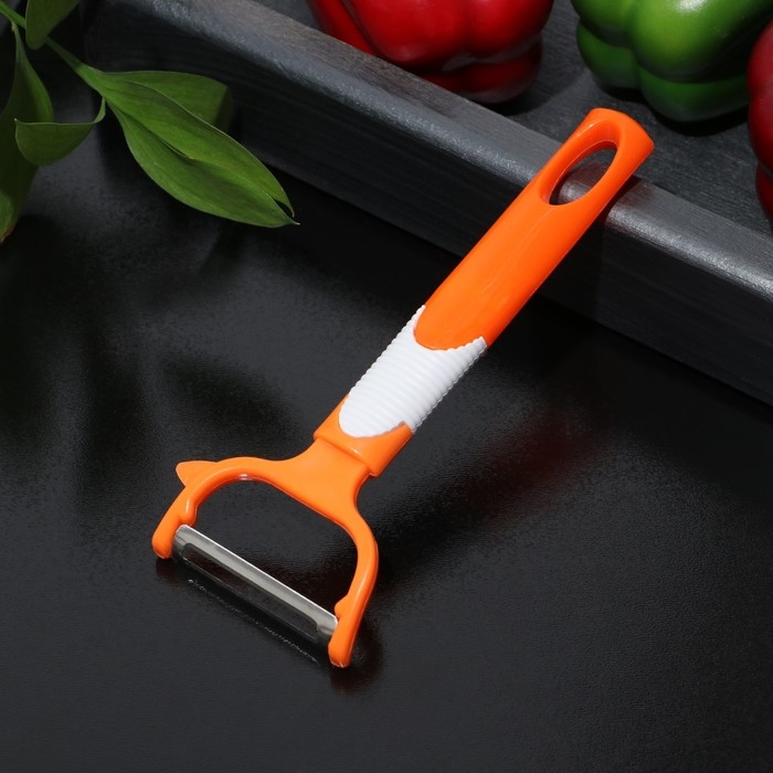 Овощечистка Доляна «Ритм», 15 см, цвет МИКС Овощечистка Доляна «Ритм», 15 см, цвет МИКС