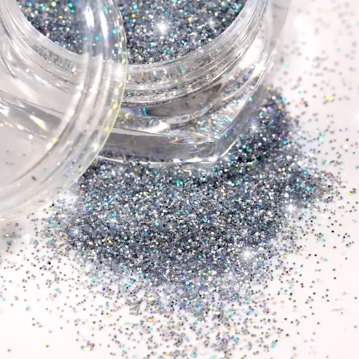 Блёстки для декора ногтей, мелкие, цвет серебристый голографический Блёстки для декора ногтей, мелкие, цвет серебристый голографический