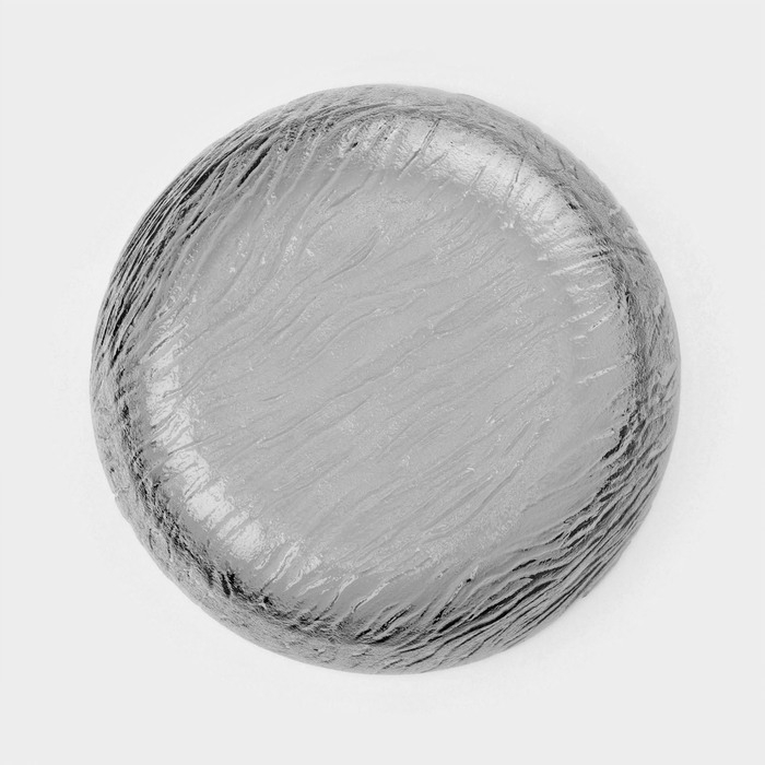 Тарелка стеклянная суповая «Вулкан», d=17,5 см, цвет графит Тарелка стеклянная суповая «Вулкан», d=17,5 см, цвет графит