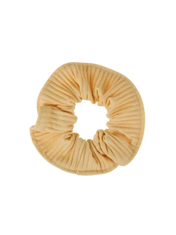 Резинка для волос QF &laquo;Орбита&raquo;, текстура полоска, 10 см, жёлтая