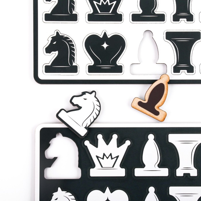 Фигуры для демонстрационных шахмат  Фигуры для демонстрационных шахмат "Время игры", 32 шт, 5 х 4 см