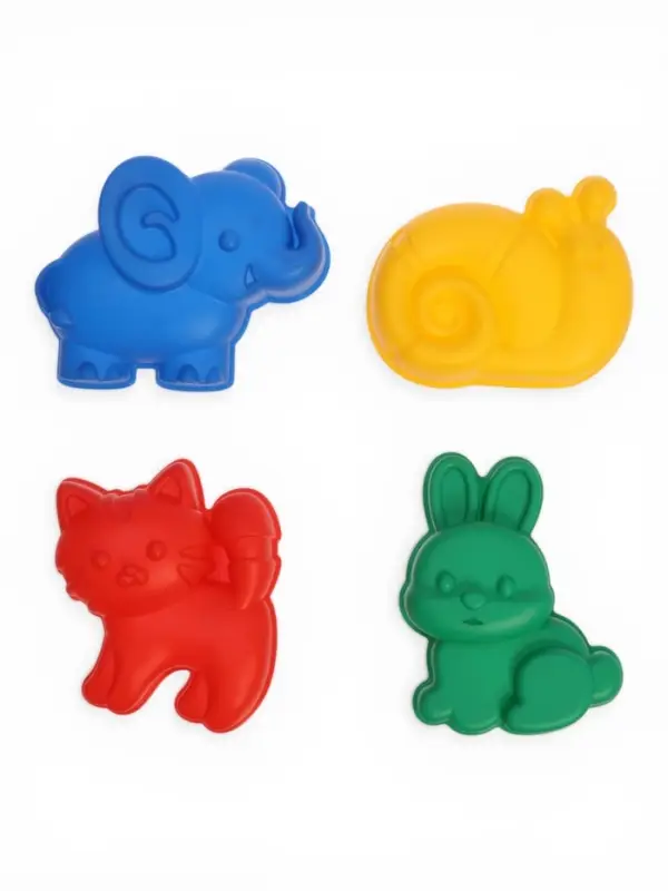 Набор игрушек для песочницы: ведёрко, 4 формочки для песка, грабли, лопатка, МИКС