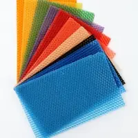 Вощина цветная для создания свечей, 10 цветов + фитиль