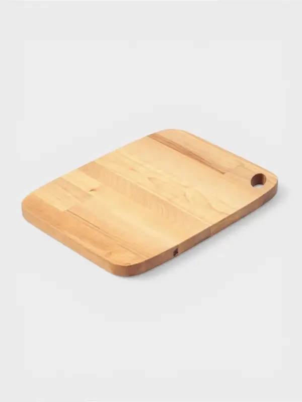 Доска разделочная, пропитана маслом, береза, 27,5х21х1,8/1,6 см