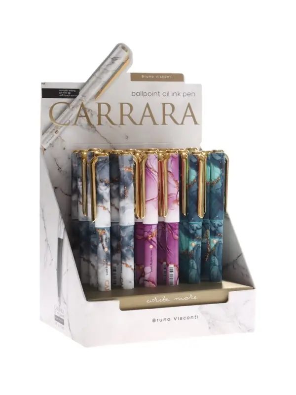 Ручка шариковая BrunoVisconti. Carrara.Bright 0.7мм, стерж/син, МИКС Ручка шариковая BrunoVisconti. Carrara.Bright 0.7мм, стерж/син, МИКС