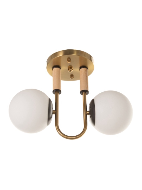 Люстра Люстра "Донна" 2х40Вт Е27 черный/латунь 37х15х25см