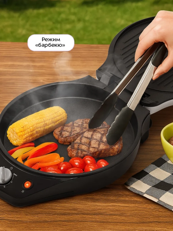 Пиццамейкер электрический КТ-4649 - 1200 Вт Пиццамейкер электрический КТ-4649 - 1200 Вт