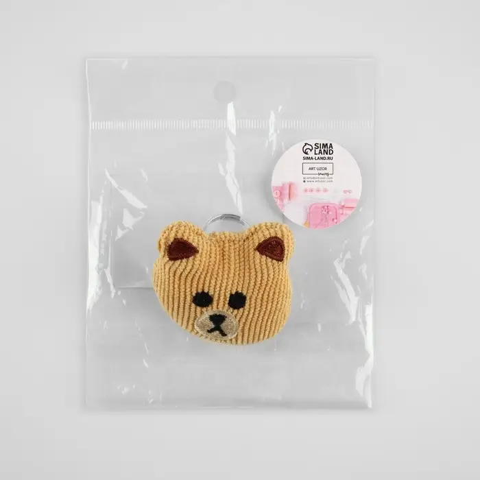 Игольница-кольцо «Мишка», 5×5.5×4 см, коричневая Игольница-кольцо «Мишка», 5×5.5×4 см, коричневая