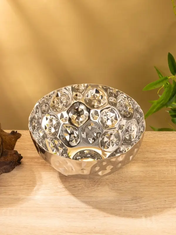 Миска гранёная, 20×20×10 см, нержавеющая сталь Миска гранёная, 20×20×10 см, нержавеющая сталь